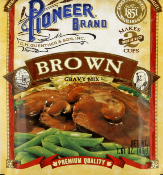 Pioneer brown gravy powder mix