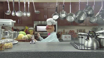Chef getting down in the kitchen GIF