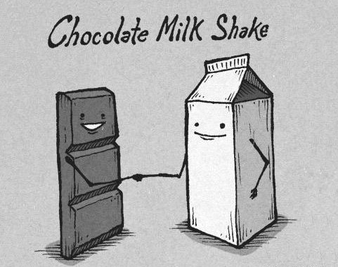 chocolate milk shake food humor